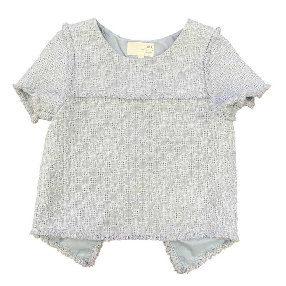 J.O.A. Women’s Sky Blue Textured Blouse Size Small